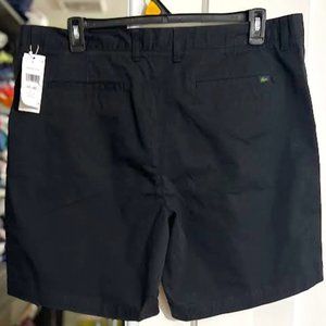 NWT Lacoste Black Regular Fit Stretch Organic Cotton Bermuda Shorts - Size 40